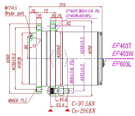 EP403T2  TRACK DRIVES-(703C2H),EP403W2  WINCH DRIVES,EP603L2  WHEEL DRIVESS