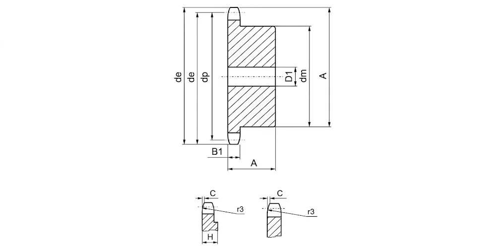 kettenrad-zahnrader-products-EP-14×18 European Sprockets-draft